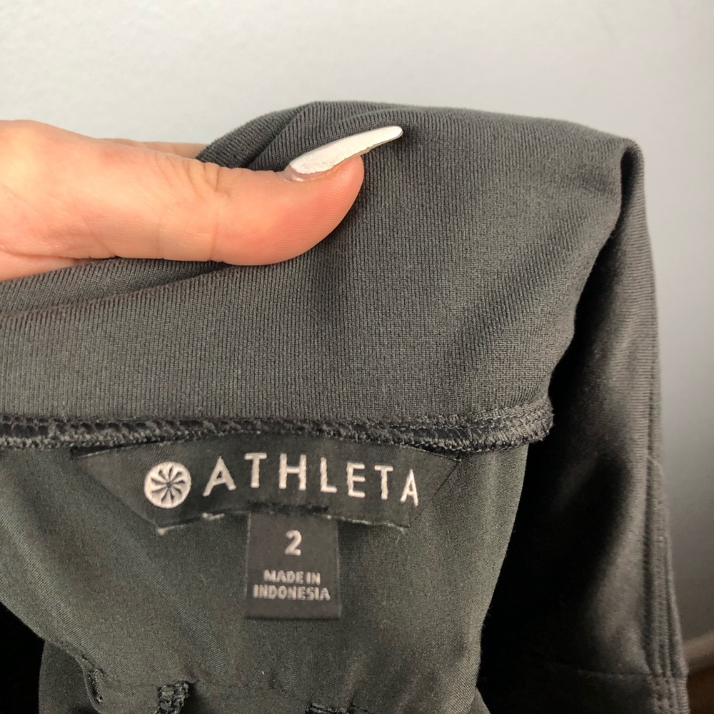 Athleta Soho Jogger Track Pants Dark Olive Grey 2 - Picture 7 of 8